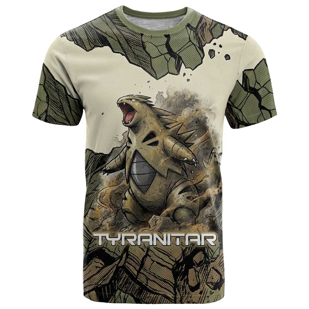 Tyranitar Rock Smash T Shirt Tyranitar’s Seismic Roar - Monster of the Mountains
