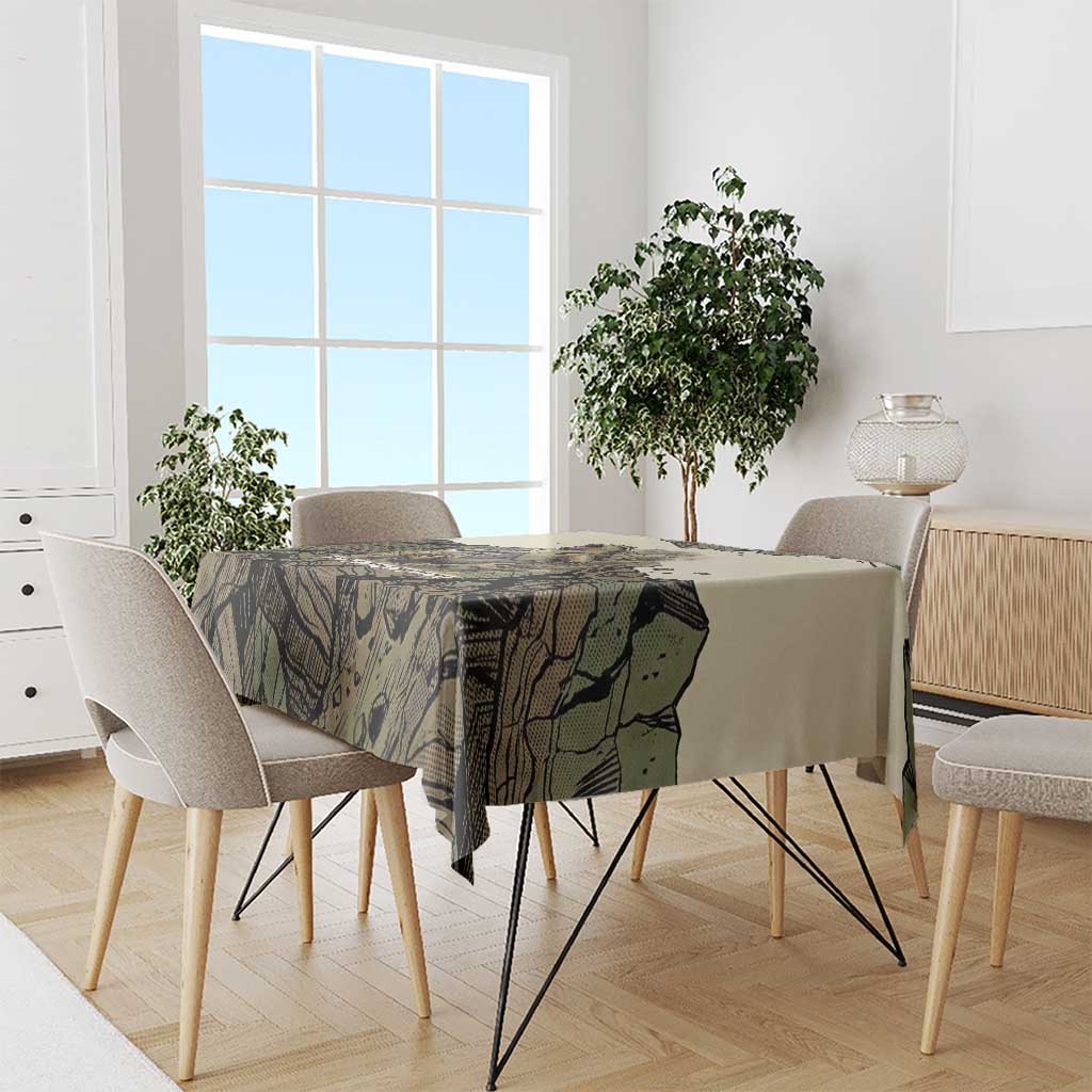 Tyranitar Rock Smash Tablecloth Tyranitar’s Seismic Roar - Monster of the Mountains