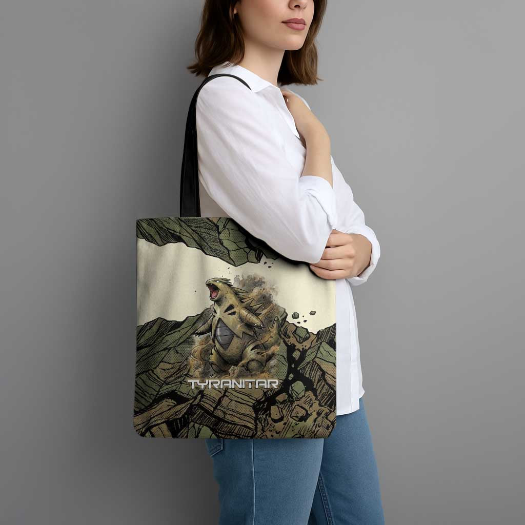 Tyranitar Rock Smash Tote Bag Tyranitar’s Seismic Roar - Monster of the Mountains