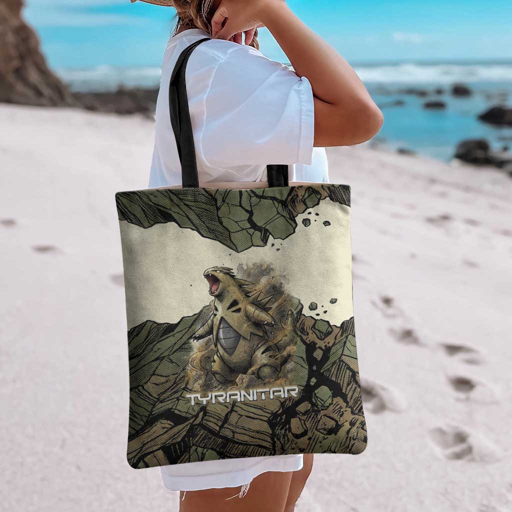 Tyranitar Rock Smash Tote Bag Tyranitar’s Seismic Roar - Monster of the Mountains