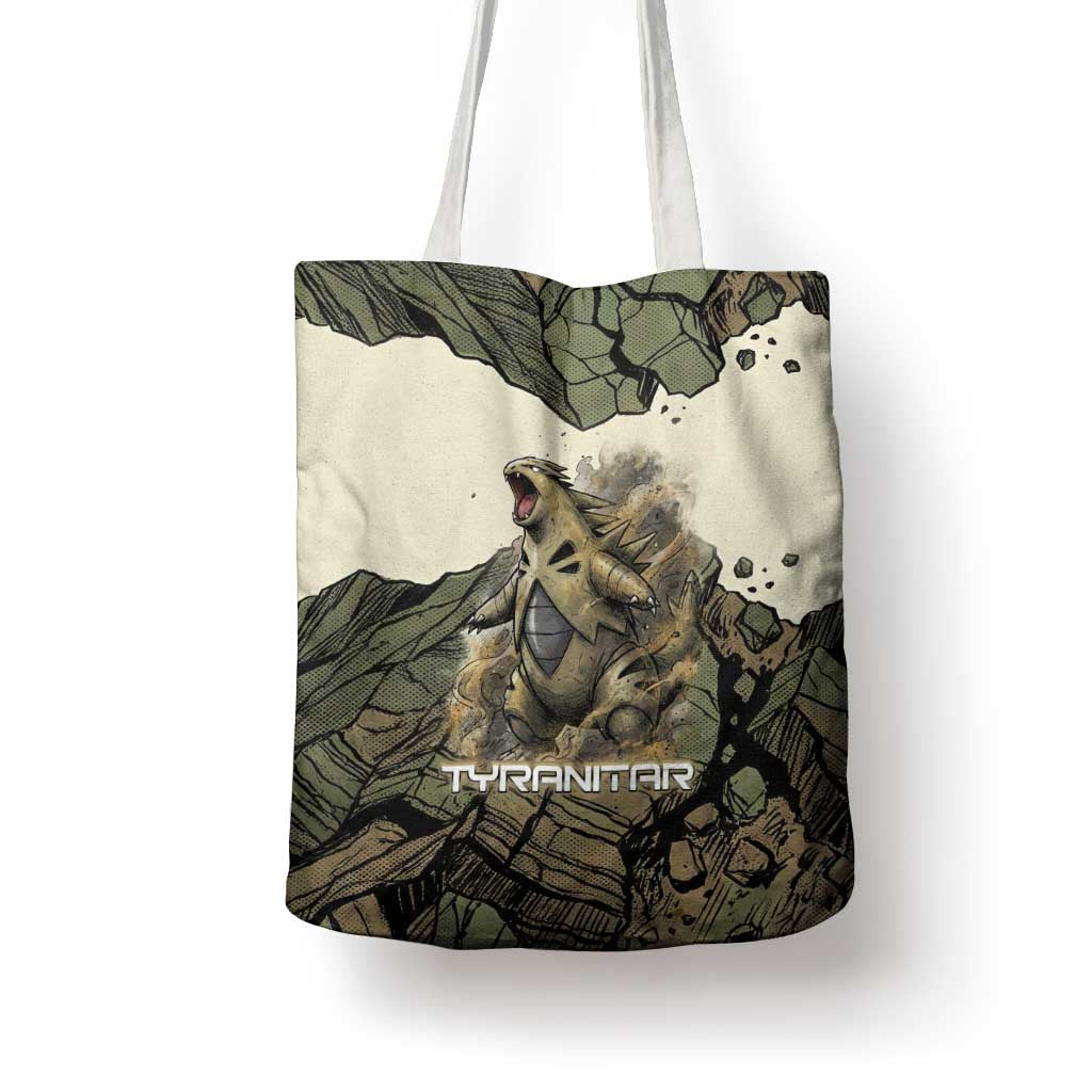 Tyranitar Rock Smash Tote Bag Tyranitar’s Seismic Roar - Monster of the Mountains