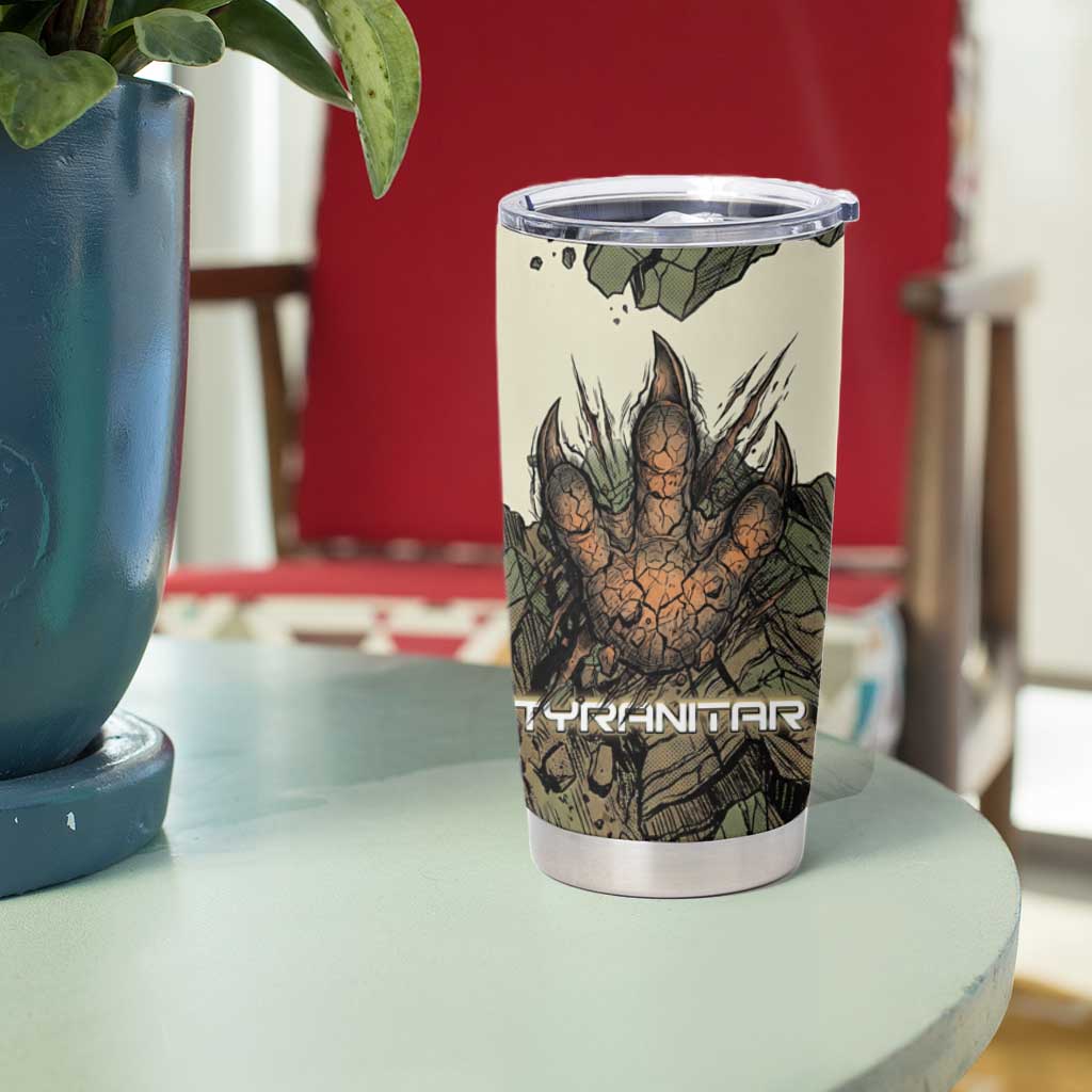 Tyranitar Rock Smash Tumbler Cup Tyranitar’s Seismic Roar - Monster of the Mountains