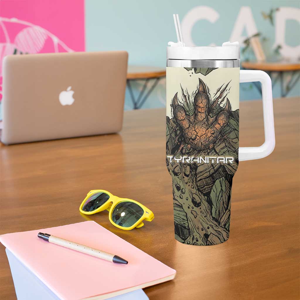 Tyranitar Rock Smash Tumbler With Handle Tyranitar’s Seismic Roar - Monster of the Mountains