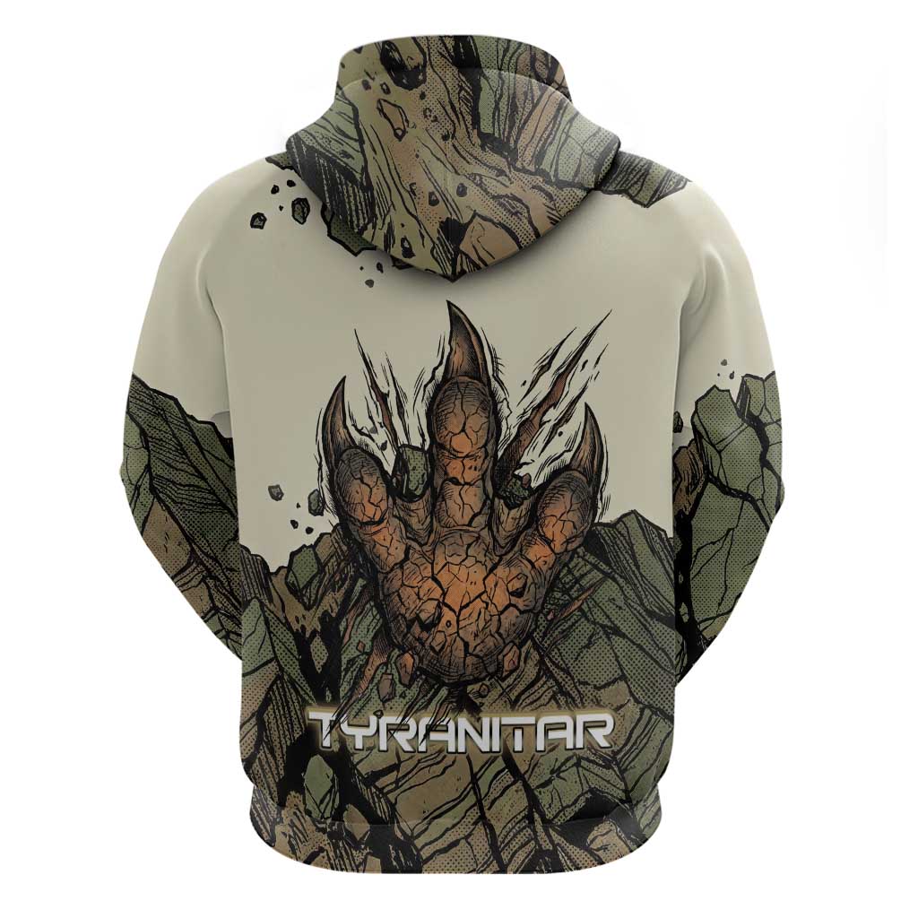 Tyranitar Rock Smash Zip Hoodie Tyranitar’s Seismic Roar - Monster of the Mountains