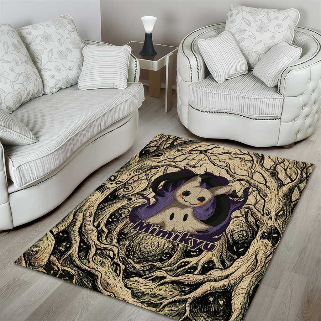 Mimikyu Forest Shadows Area Rug Mimikyu’s Curse - Shadows Beneath the Mask