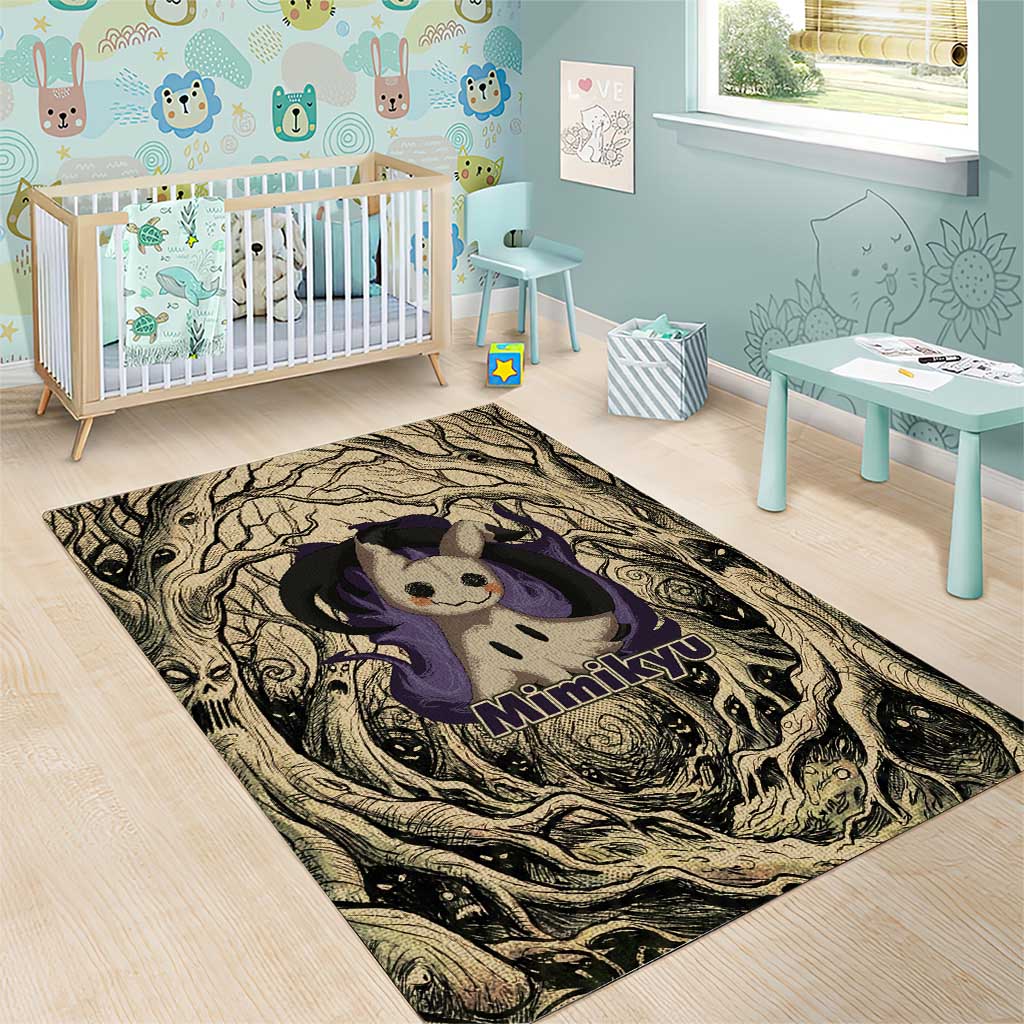 Mimikyu Forest Shadows Area Rug Mimikyu’s Curse - Shadows Beneath the Mask