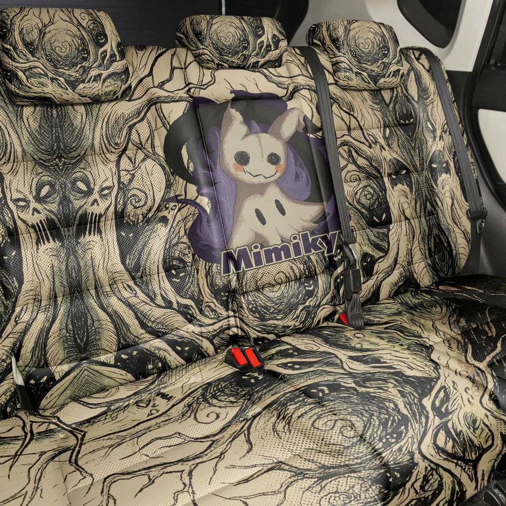 Mimikyu Forest Shadows Back Car Seat Cover Mimikyu’s Curse - Shadows Beneath the Mask