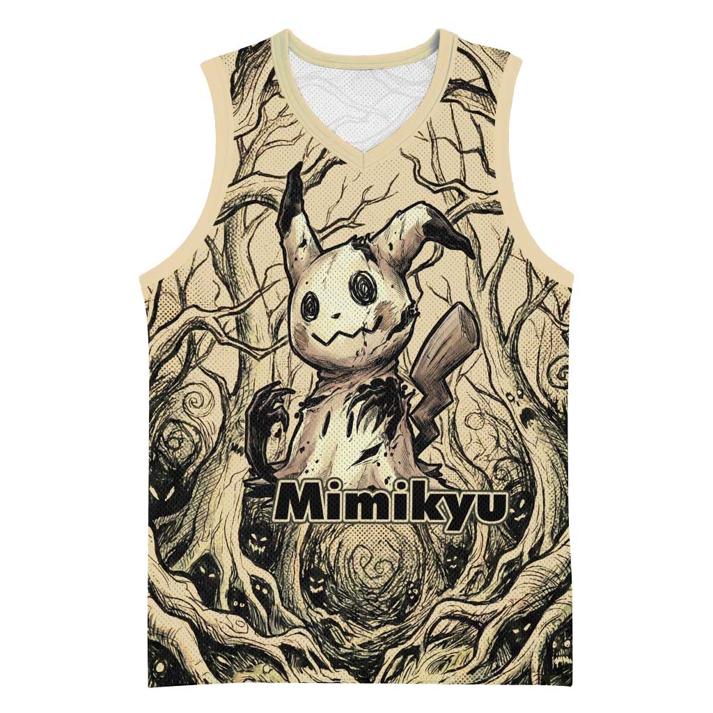 Mimikyu Forest Shadows Basketball Jersey Mimikyu’s Curse - Shadows Beneath the Mask