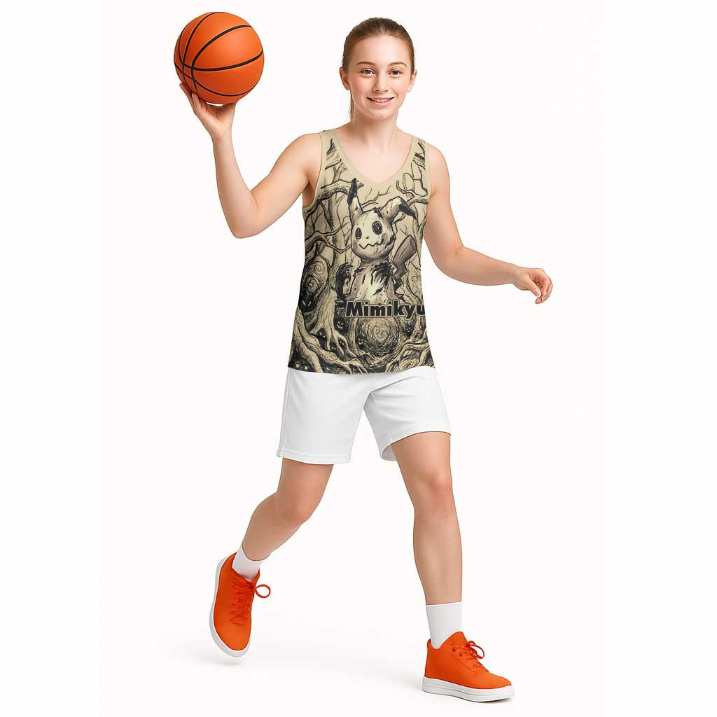 Mimikyu Forest Shadows Basketball Jersey Mimikyu’s Curse - Shadows Beneath the Mask