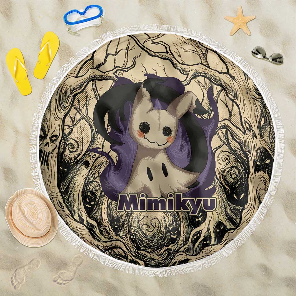Mimikyu Forest Shadows Beach Blanket Mimikyu’s Curse - Shadows Beneath the Mask