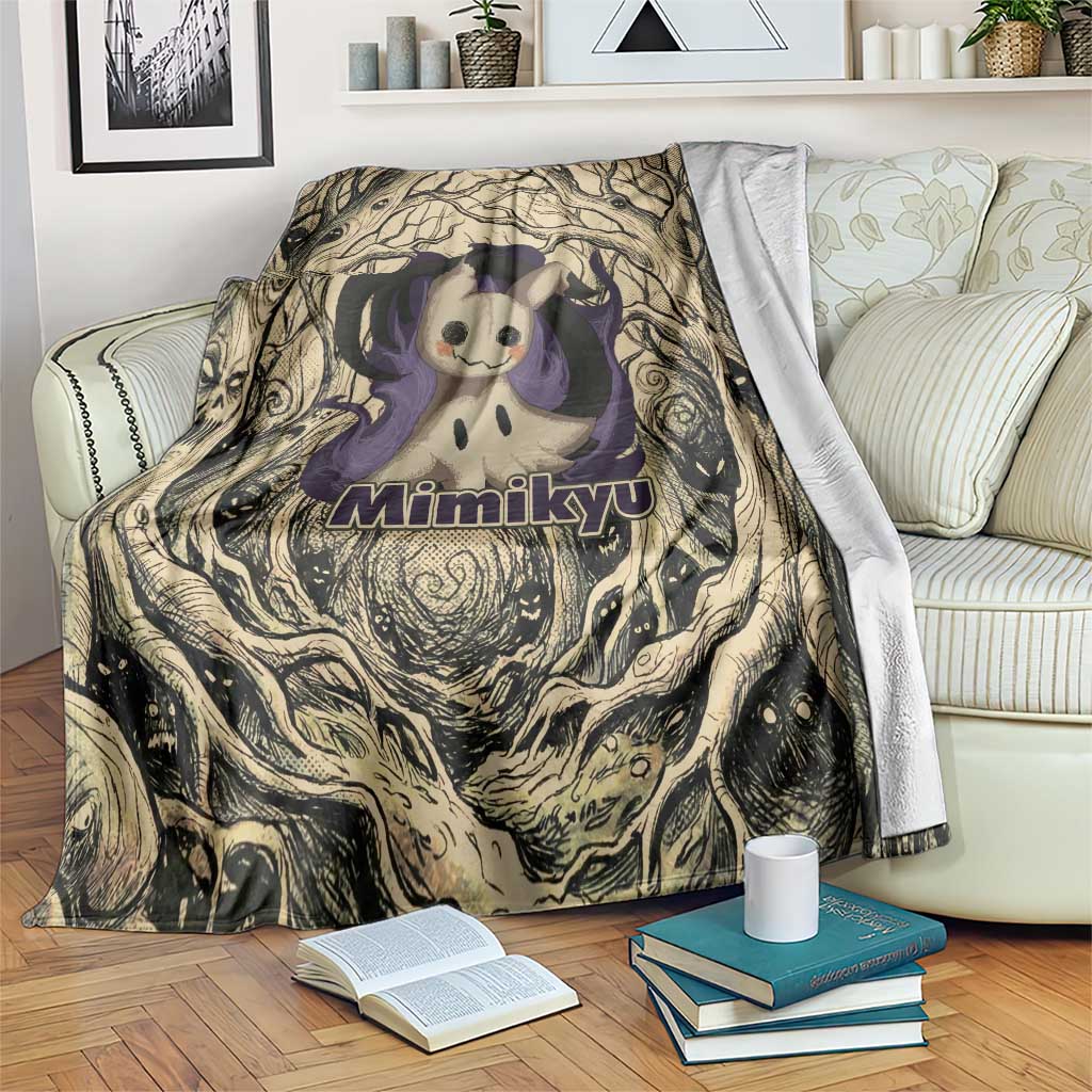 Mimikyu Forest Shadows Blanket Mimikyu’s Curse - Shadows Beneath the Mask