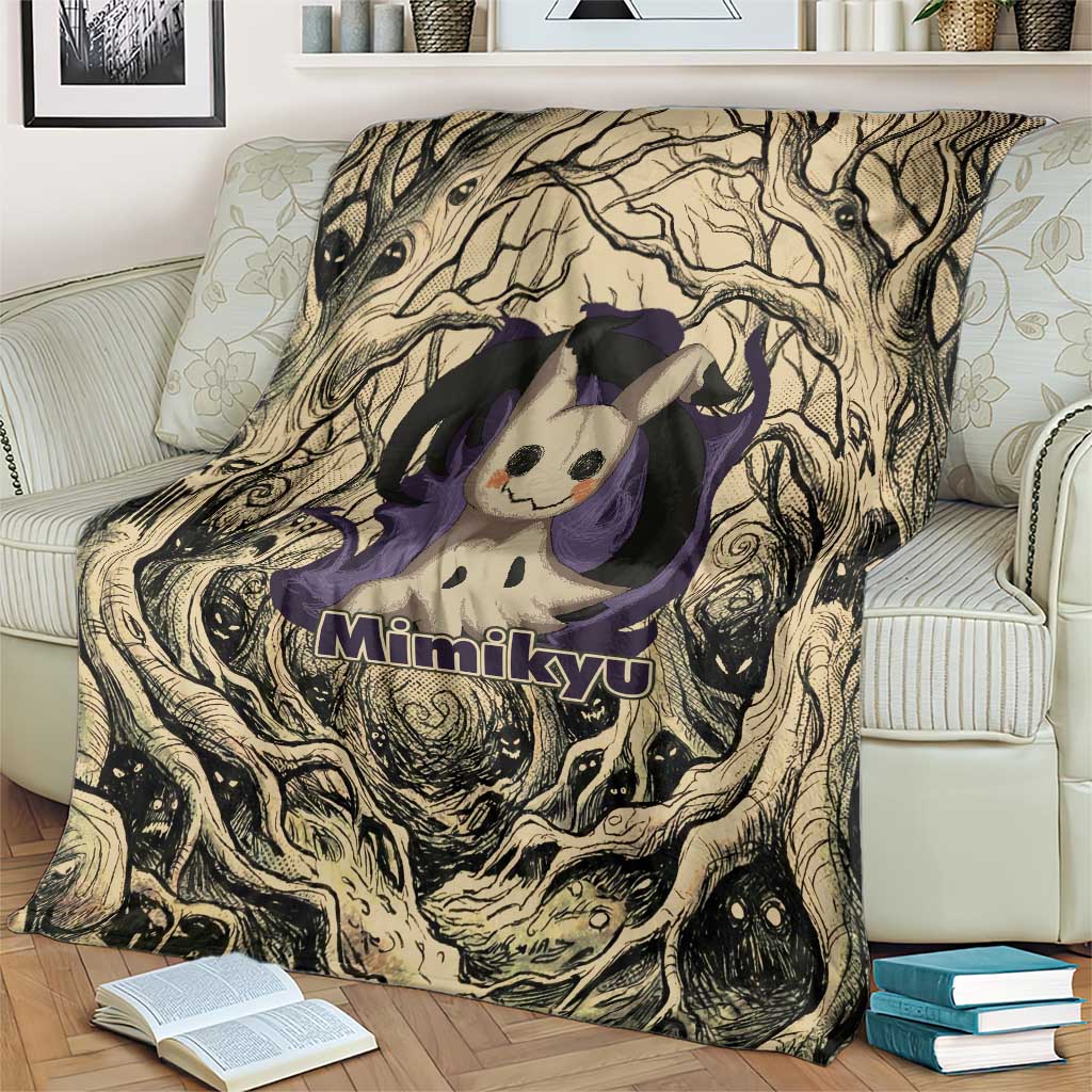 Mimikyu Forest Shadows Blanket Mimikyu’s Curse - Shadows Beneath the Mask