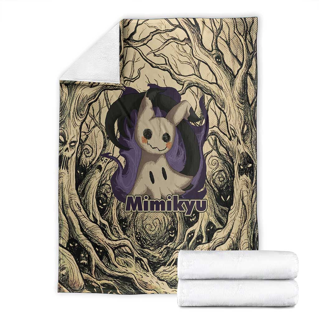 Mimikyu Forest Shadows Blanket Mimikyu’s Curse - Shadows Beneath the Mask