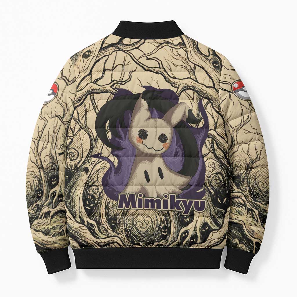 Mimikyu Forest Shadows Bomber Puffer Jacket Mimikyu’s Curse - Shadows Beneath the Mask