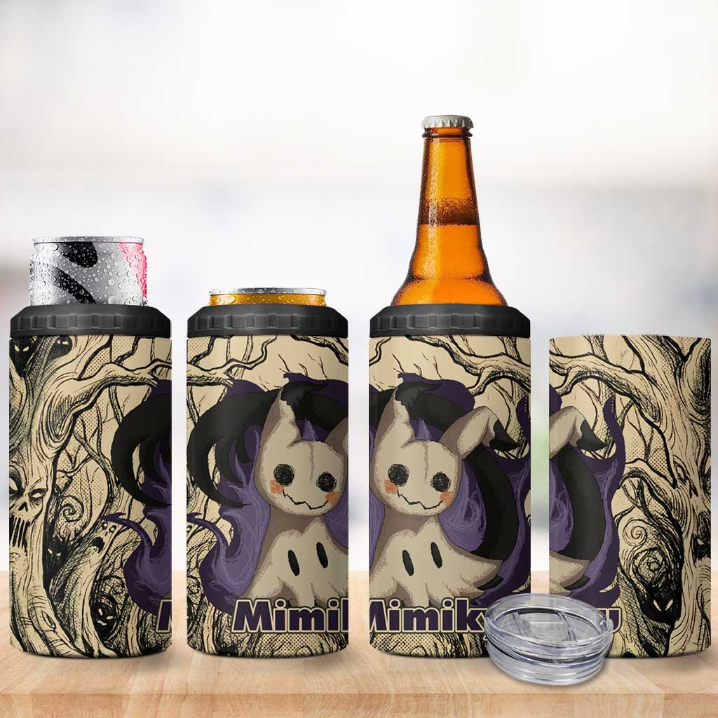 Mimikyu Forest Shadows 4 in 1 Can Cooler Tumbler Mimikyu’s Curse - Shadows Beneath the Mask