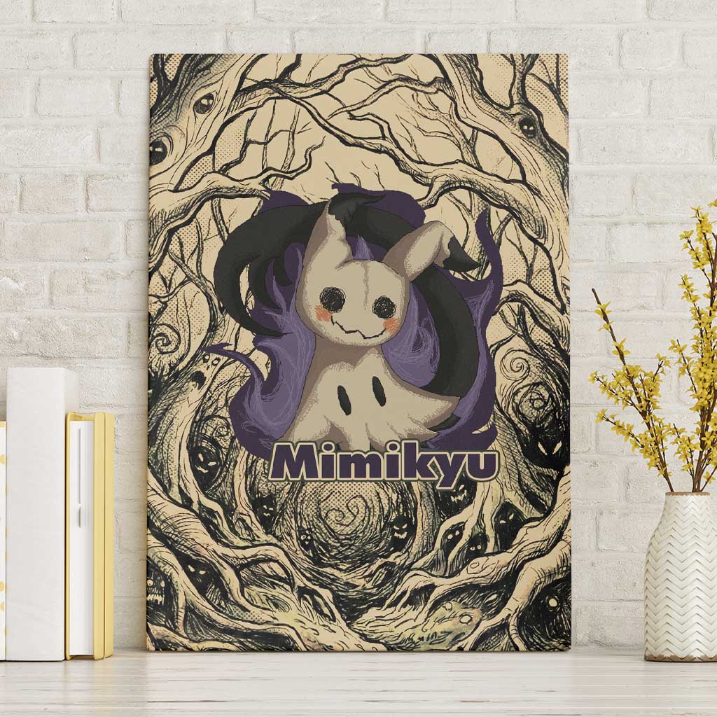 Mimikyu Forest Shadows Canvas Wall Art Mimikyu’s Curse - Shadows Beneath the Mask