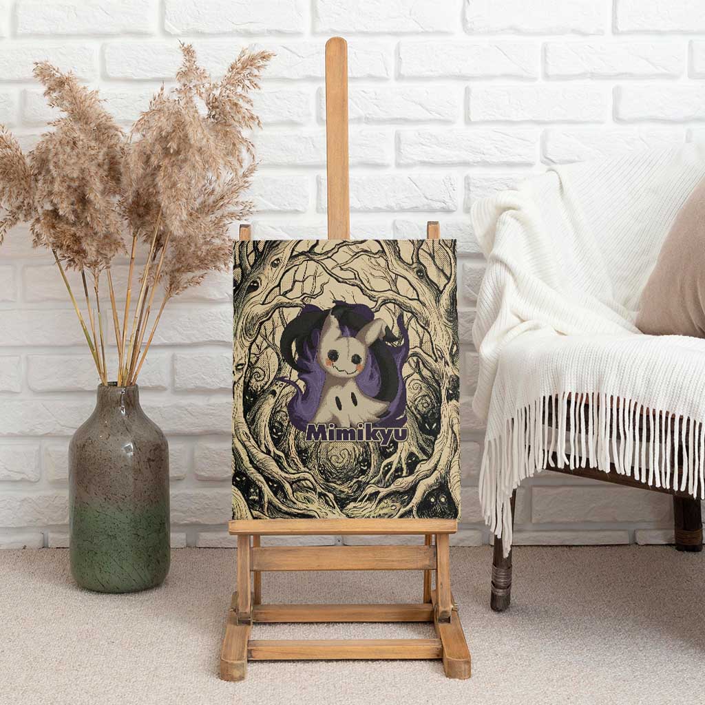 Mimikyu Forest Shadows Canvas Wall Art Mimikyu’s Curse - Shadows Beneath the Mask