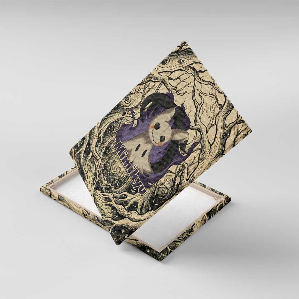 Mimikyu Forest Shadows Canvas Wall Art Mimikyu’s Curse - Shadows Beneath the Mask