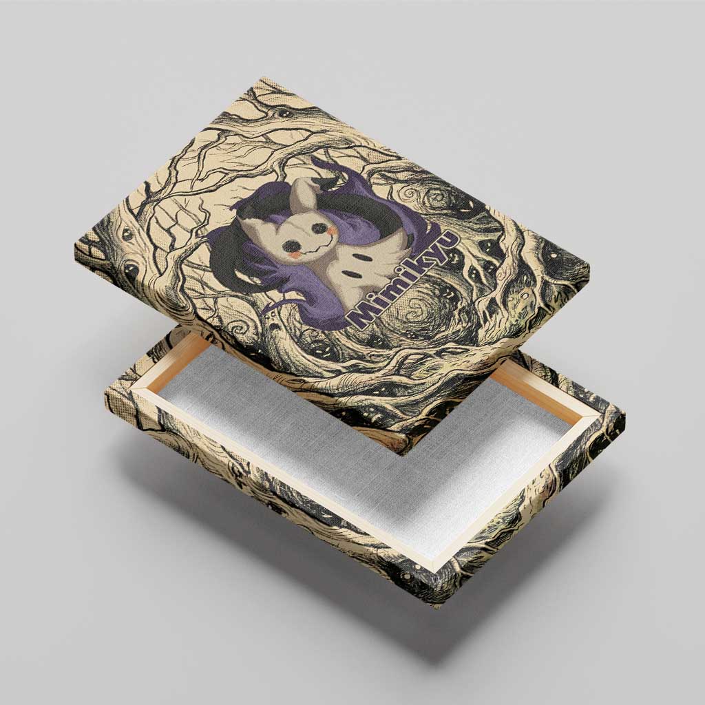 Mimikyu Forest Shadows Canvas Wall Art Mimikyu’s Curse - Shadows Beneath the Mask