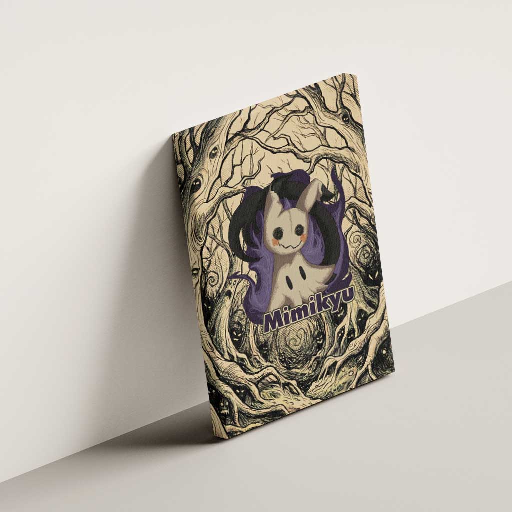 Mimikyu Forest Shadows Canvas Wall Art Mimikyu’s Curse - Shadows Beneath the Mask