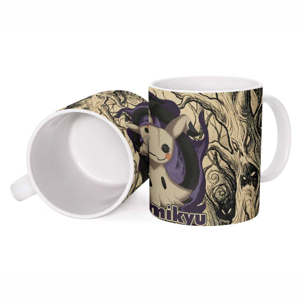 Mimikyu Forest Shadows Ceramic Mug Mimikyu’s Curse - Shadows Beneath the Mask