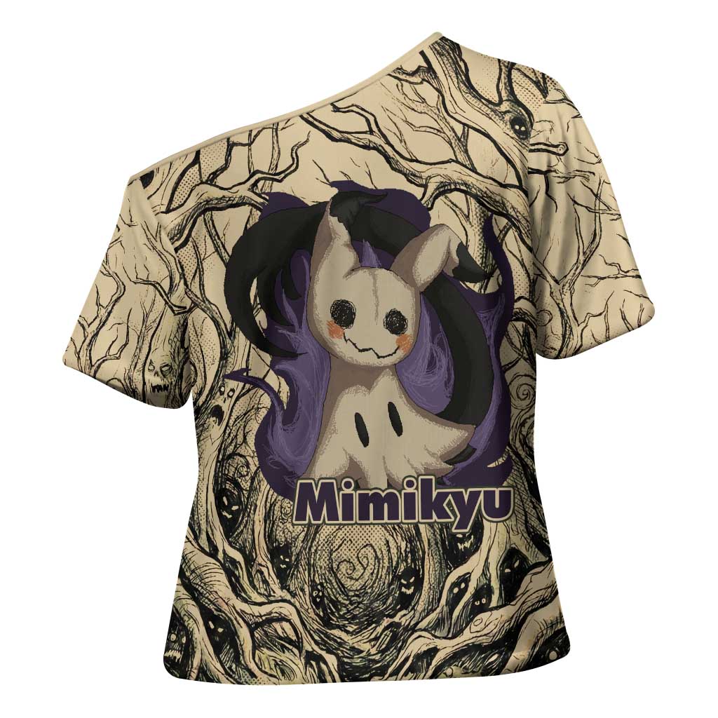 Mimikyu Forest Shadows Cross Shoulder Shirt Mimikyu’s Curse - Shadows Beneath the Mask