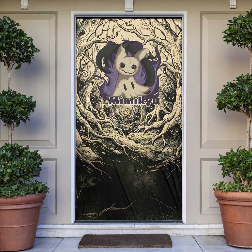 Mimikyu Forest Shadows Door Cover Mimikyu’s Curse - Shadows Beneath the Mask