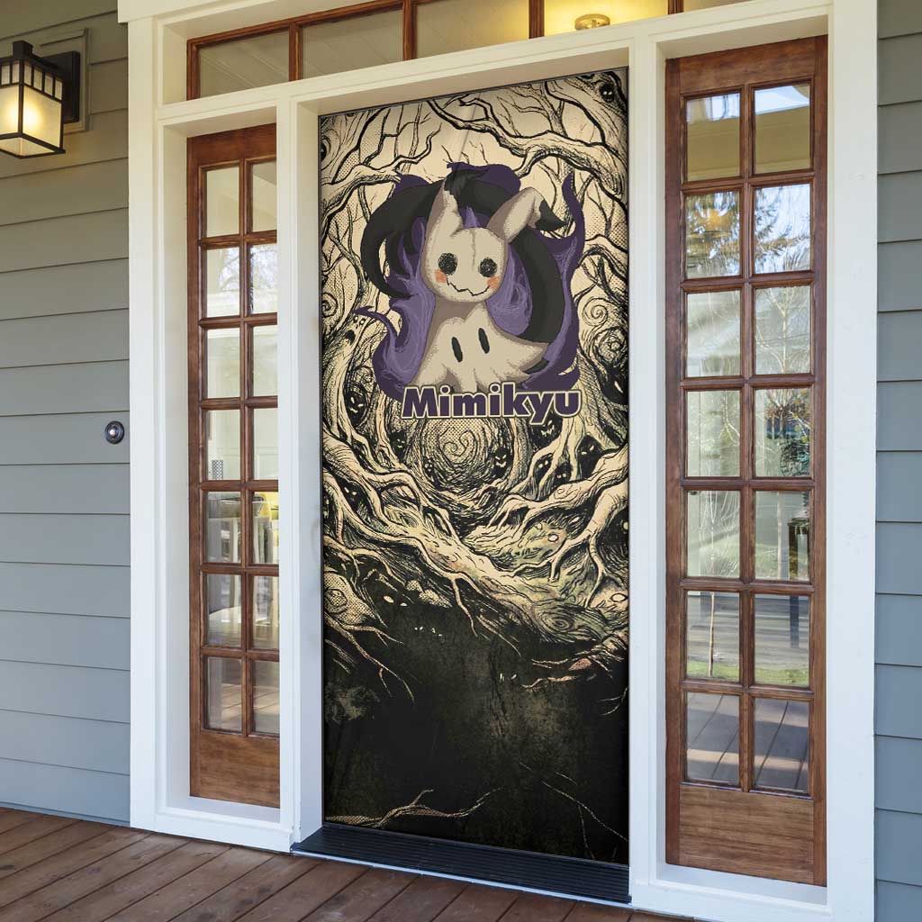 Mimikyu Forest Shadows Door Cover Mimikyu’s Curse - Shadows Beneath the Mask