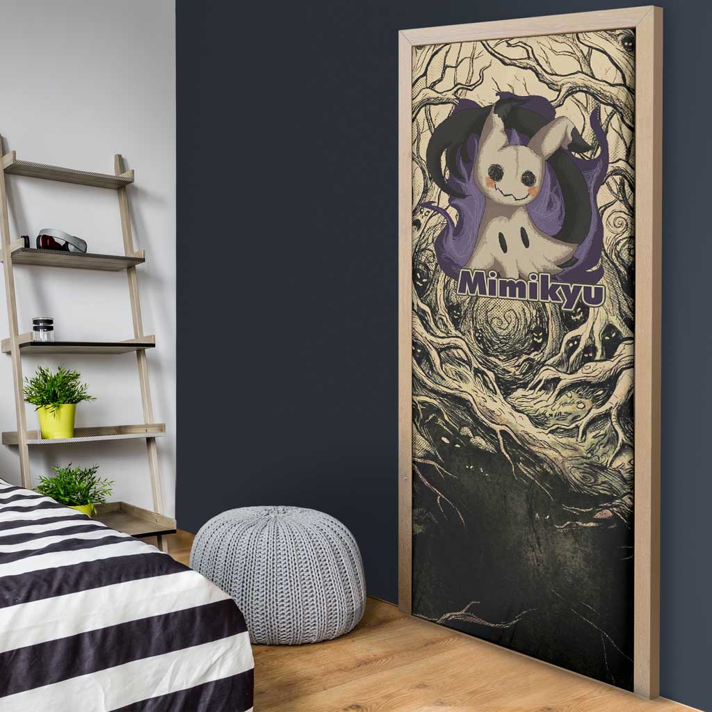 Mimikyu Forest Shadows Door Cover Mimikyu’s Curse - Shadows Beneath the Mask