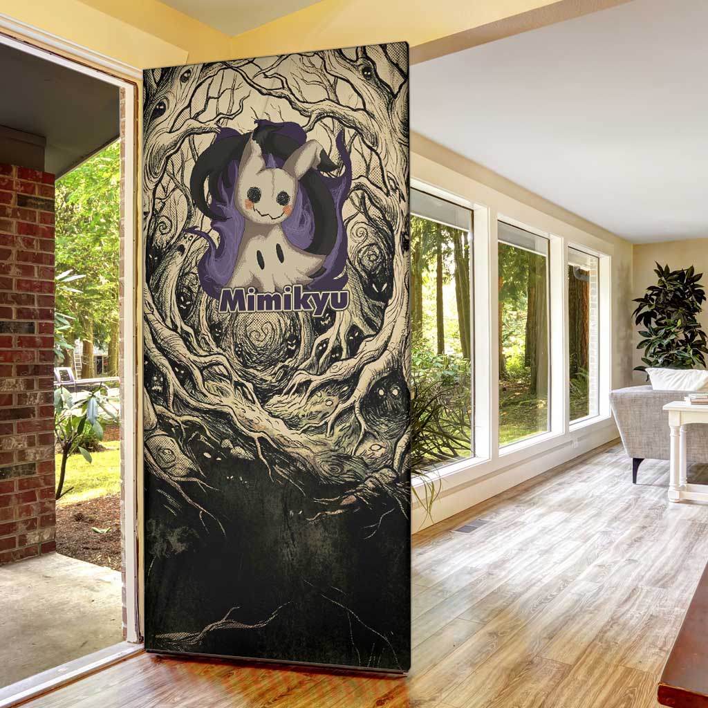 Mimikyu Forest Shadows Door Cover Mimikyu’s Curse - Shadows Beneath the Mask