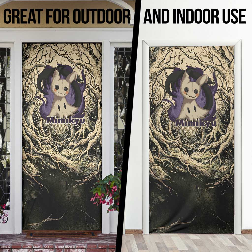 Mimikyu Forest Shadows Door Cover Mimikyu’s Curse - Shadows Beneath the Mask