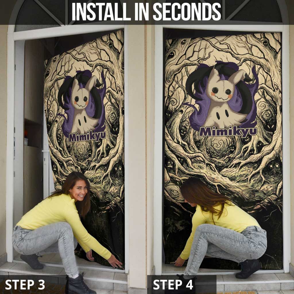 Mimikyu Forest Shadows Door Cover Mimikyu’s Curse - Shadows Beneath the Mask