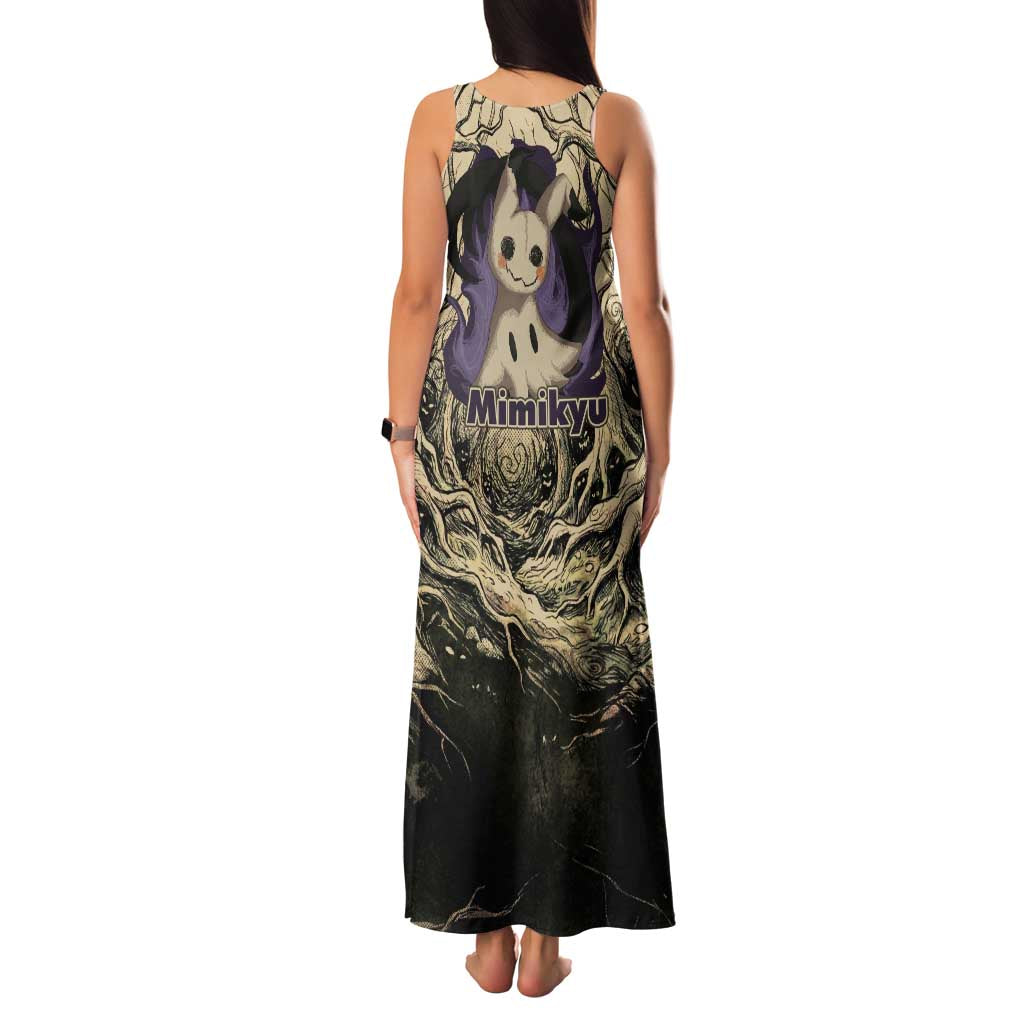 Mimikyu Forest Shadows Family Matching Tank Maxi Dress and Hawaiian Shirt Mimikyu’s Curse - Shadows Beneath the Mask