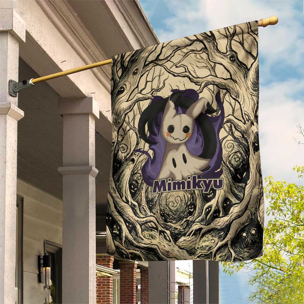 Mimikyu Forest Shadows Garden Flag Mimikyu’s Curse - Shadows Beneath the Mask