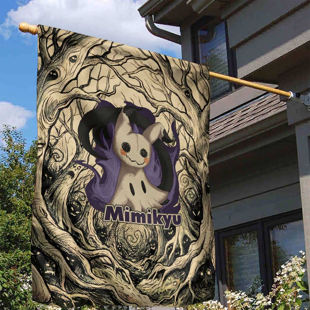 Mimikyu Forest Shadows Garden Flag Mimikyu’s Curse - Shadows Beneath the Mask
