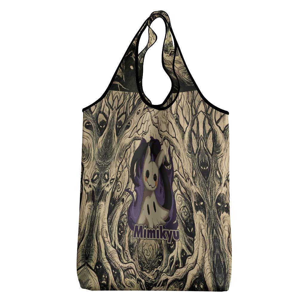 Mimikyu Forest Shadows Grocery Bag Mimikyu’s Curse - Shadows Beneath the Mask