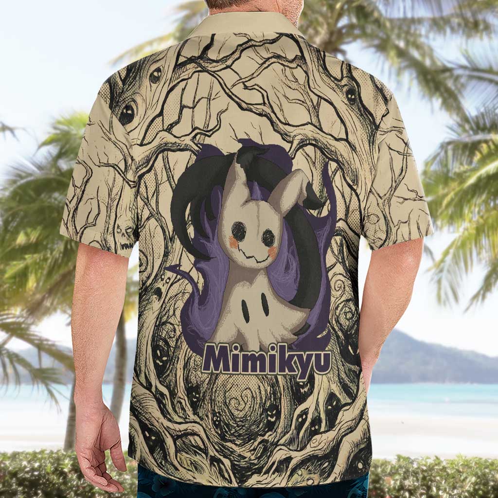 Mimikyu Forest Shadows Hawaiian Shirt Mimikyu’s Curse - Shadows Beneath the Mask