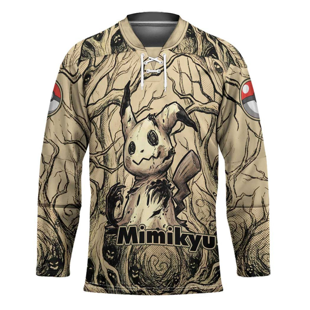 Mimikyu Forest Shadows Hockey Jersey Mimikyu’s Curse - Shadows Beneath the Mask