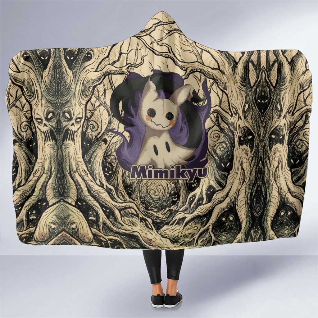 Mimikyu Forest Shadows Hooded Blanket Mimikyu’s Curse - Shadows Beneath the Mask