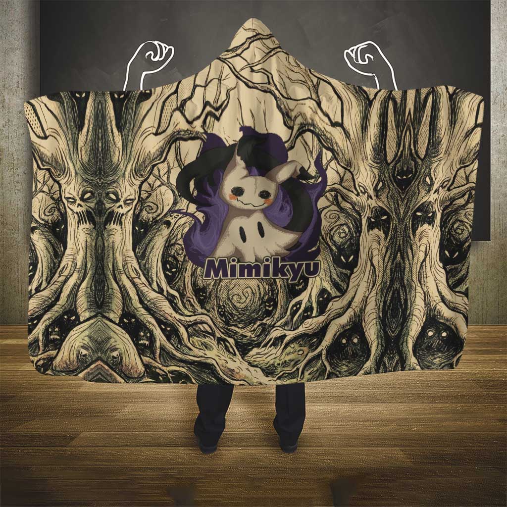 Mimikyu Forest Shadows Hooded Blanket Mimikyu’s Curse - Shadows Beneath the Mask