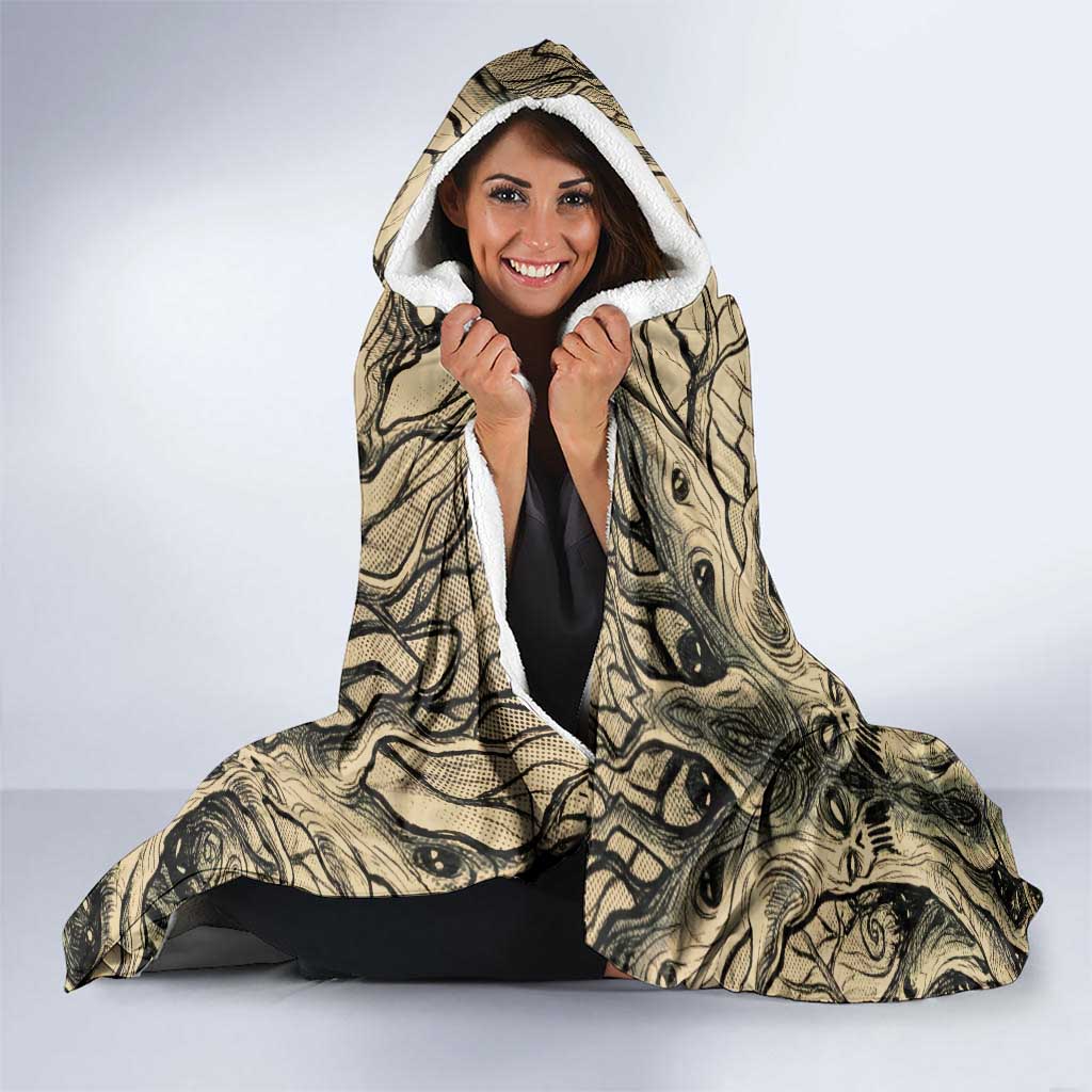 Mimikyu Forest Shadows Hooded Blanket Mimikyu’s Curse - Shadows Beneath the Mask
