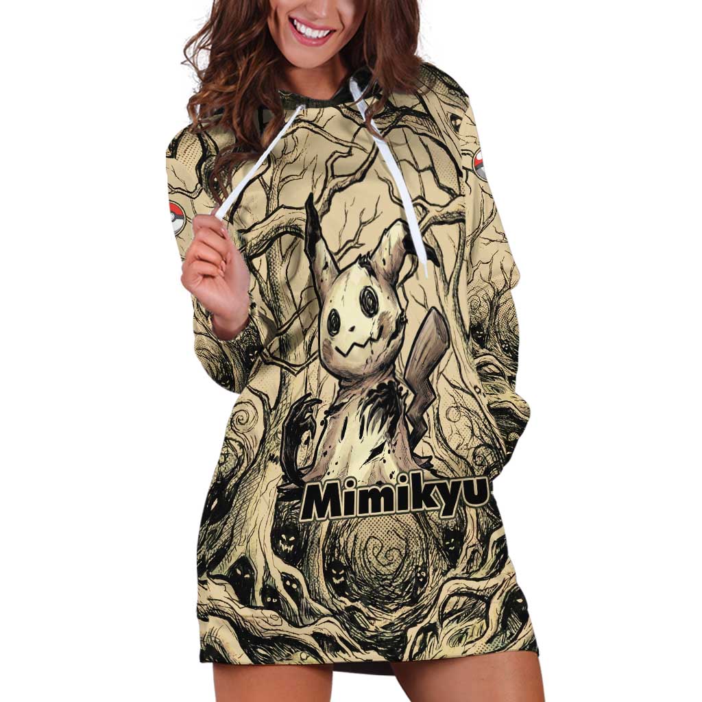 Mimikyu Forest Shadows Hoodie Dress Mimikyu’s Curse - Shadows Beneath the Mask