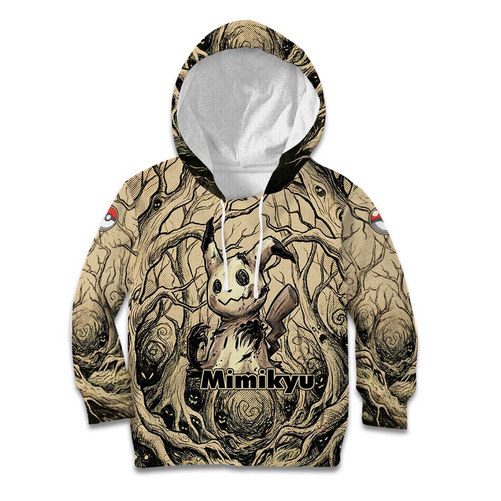 Mimikyu Forest Shadows Kid Hoodie Mimikyu’s Curse - Shadows Beneath the Mask