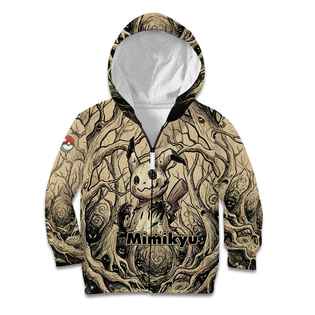 Mimikyu Forest Shadows Kid Hoodie Mimikyu’s Curse - Shadows Beneath the Mask