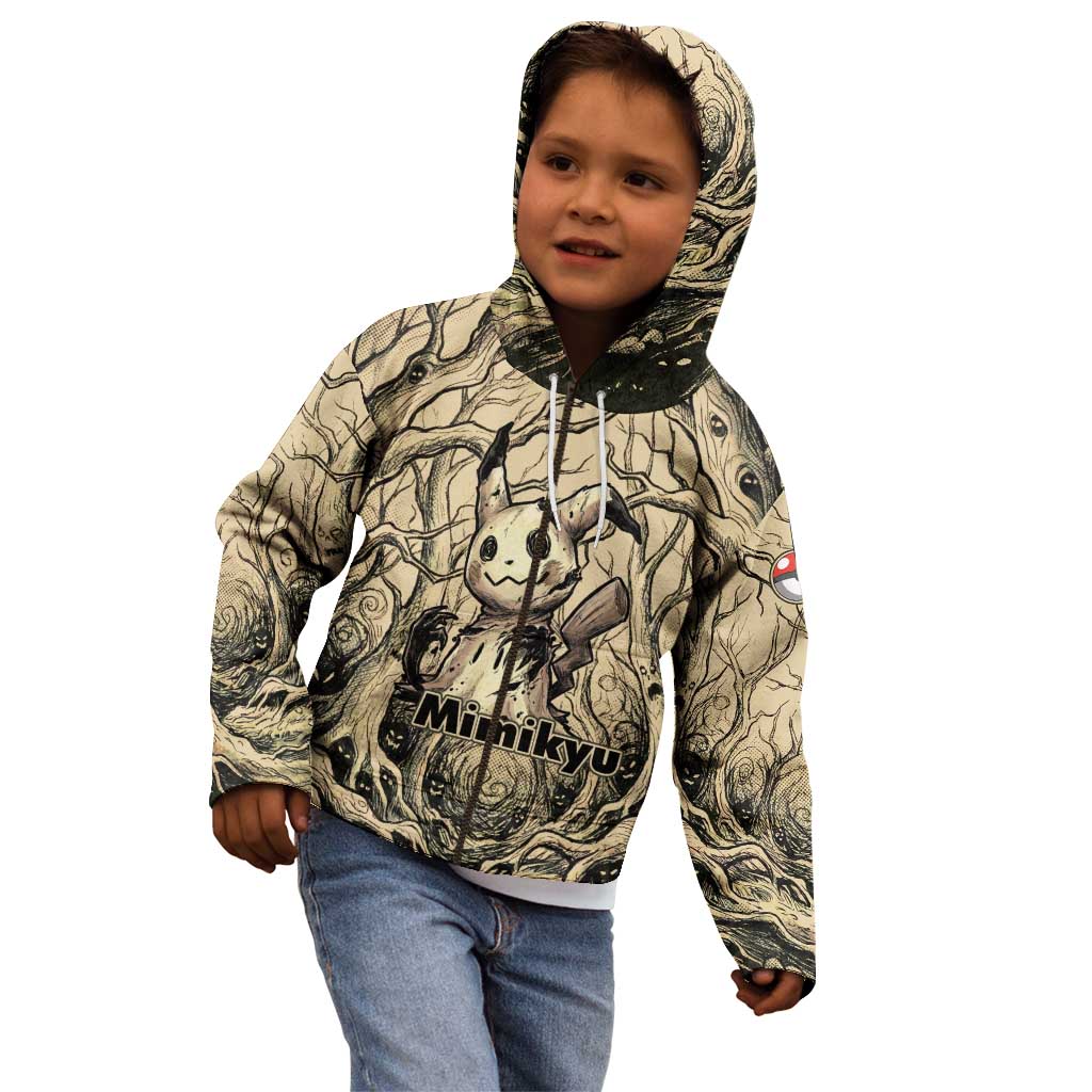 Mimikyu Forest Shadows Kid Hoodie Mimikyu’s Curse - Shadows Beneath the Mask