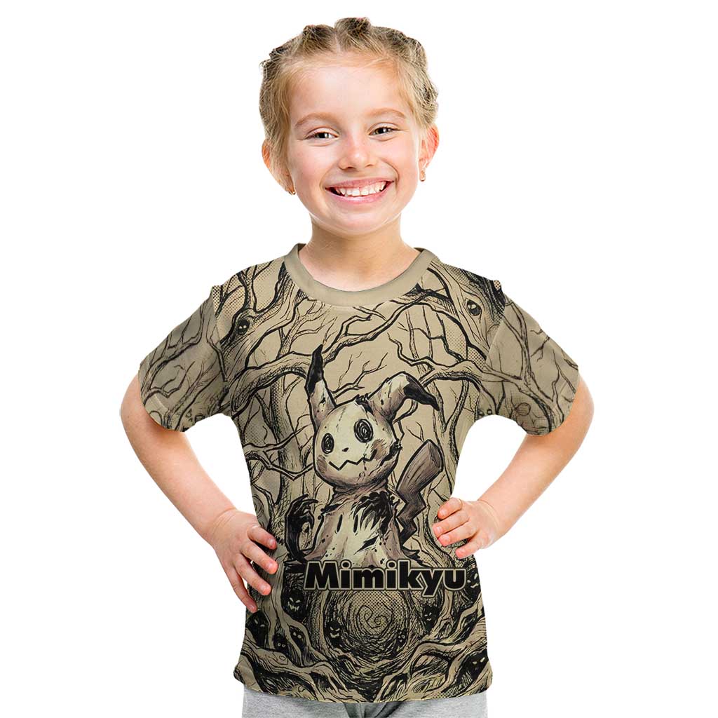 Mimikyu Forest Shadows Kid T Shirt Mimikyu’s Curse - Shadows Beneath the Mask