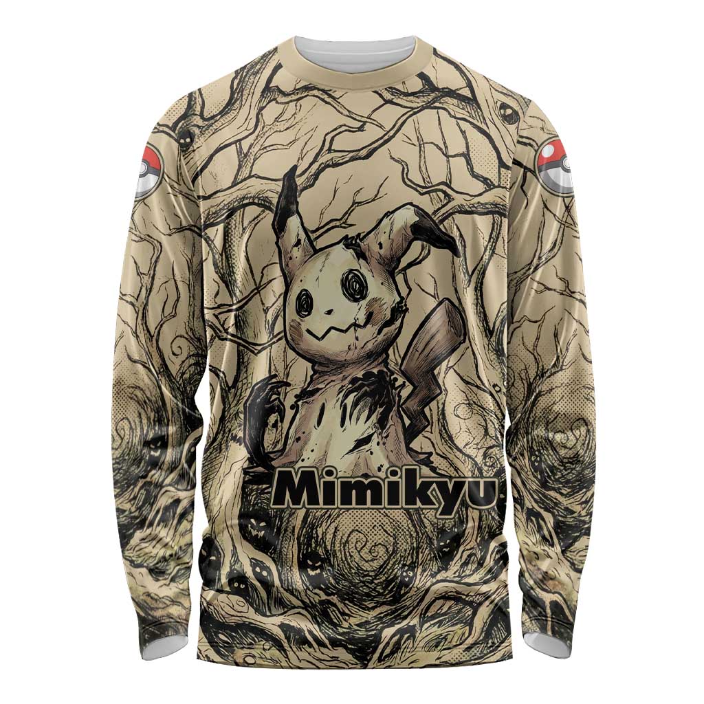 Mimikyu Forest Shadows Long Sleeve Shirt Mimikyu’s Curse - Shadows Beneath the Mask