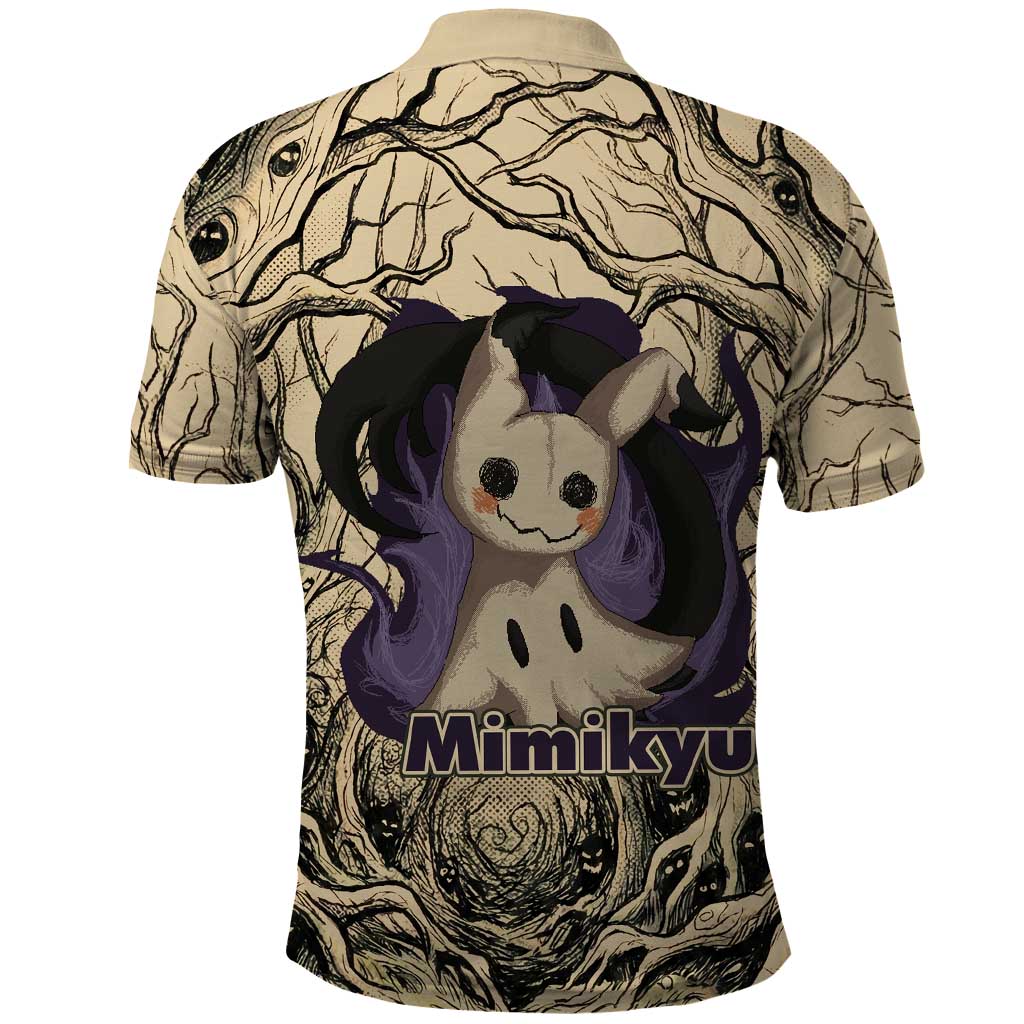 Mimikyu Forest Shadows Polo Shirt Mimikyu’s Curse - Shadows Beneath the Mask