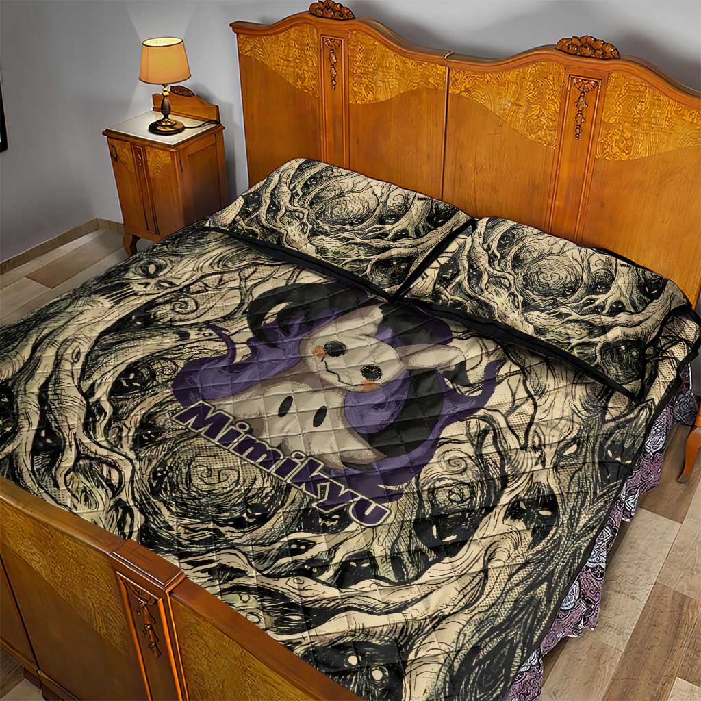 Mimikyu Forest Shadows Quilt Bed Set Mimikyu’s Curse - Shadows Beneath the Mask