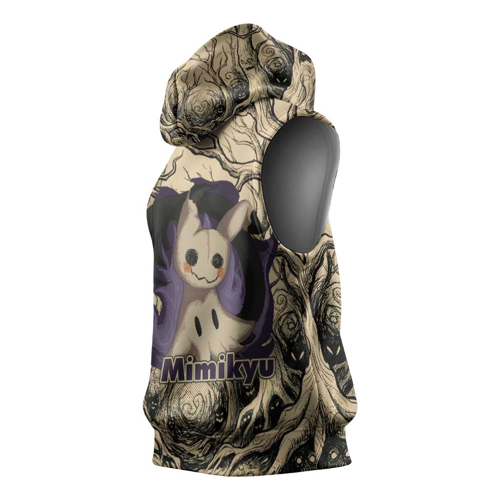 Mimikyu Forest Shadows Sleeveless Hoodie Mimikyu’s Curse - Shadows Beneath the Mask